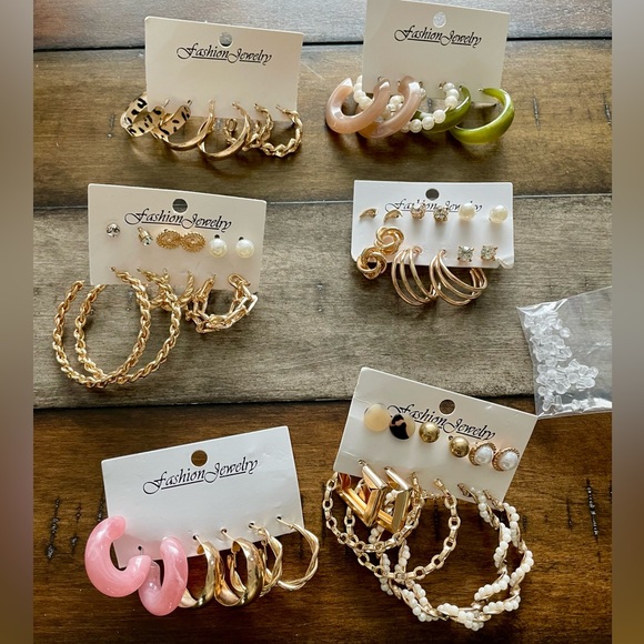 Earrings Fashion Jewelry 27 Pairs for Pierced Ears - Picture 2 of 4